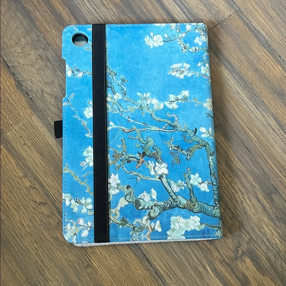 Blue Floral Branch Tablet or E-Reader Cover - Picture 4 of 4